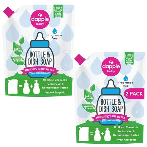 Dapple Baby Bottle Soap, Hypoallergenic Dish Soap for B