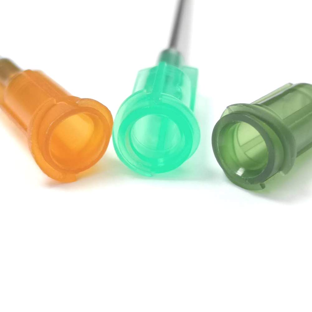 1 inch Synthetical Blunt Tip Dispensing Needle with Luer Lock - 9 Different Sizes,45 PCS