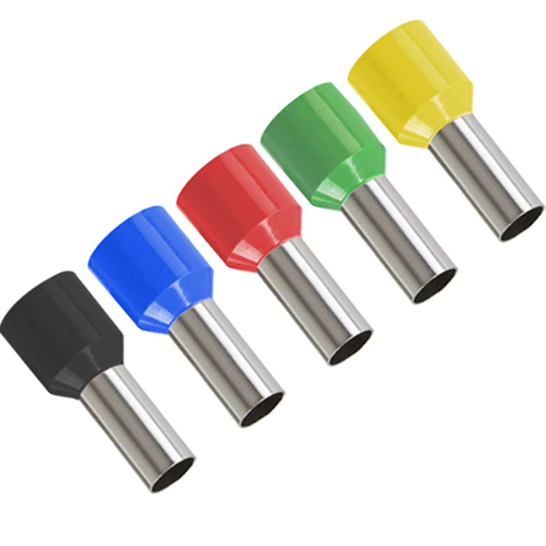 70PCS 4 Gauge Ferrule Connectors - Insulated End Terminals for Car Amplifier Power-Cable Terminals Clean Install and Better Connection (Black+Red)