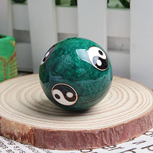 Acxico 2Pcs Chinese Health Exercise Stress Baoding Balls Relaxation Therapy YIN YANG