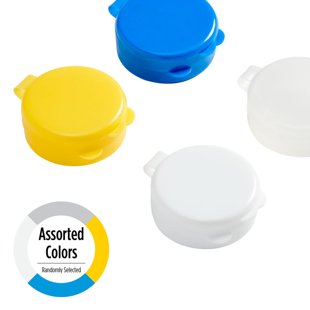 EZY DOSE Yellow and White Pocket Pill Caddy Value 2-Pack: Easy to Use for Accurate Doseages
