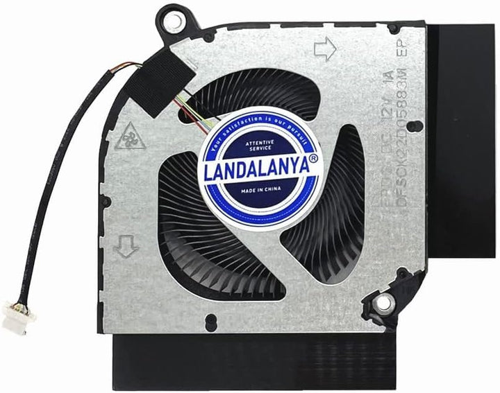 Replacement CPU GPU Cooling Fan for Acer Predator Helios 300 PH315-55 PH317-55 PH317-56 Nitro 5 AN515-58 AN515-58-51R3 AN517-55 N22C1 Series DFSCL12E16486M FPDH DFSCK22D05883M FPDG 12V Fan