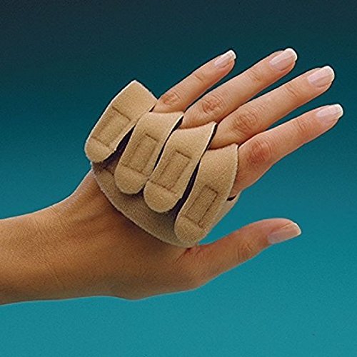 Rolyan Soft Hand-Based Ulnar Deviation Insert for Left Hand, Short Splint Insert for Joint Alignment, Aligns The Knuckle Joints in The Hand and Fingers for Pain Relief and Mobility, Medium