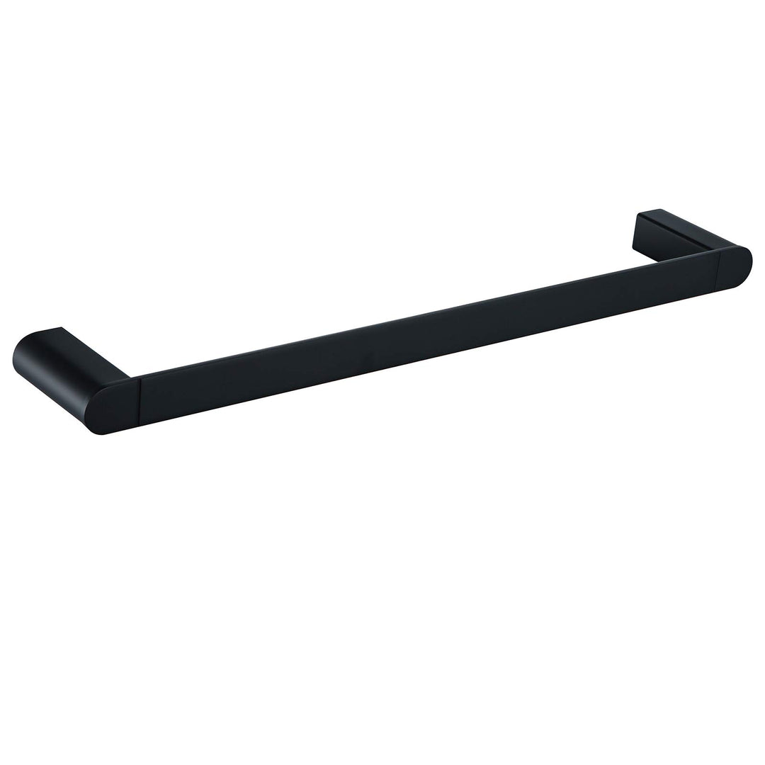 Matte Black Towel Bar Rack Holder Rod 18 inch Hand Towel Holder for Bathroom Kitchen Heavy Duty Hardware Accessories Wall Mount Contemporary Hotel Style.96026-2-18MB