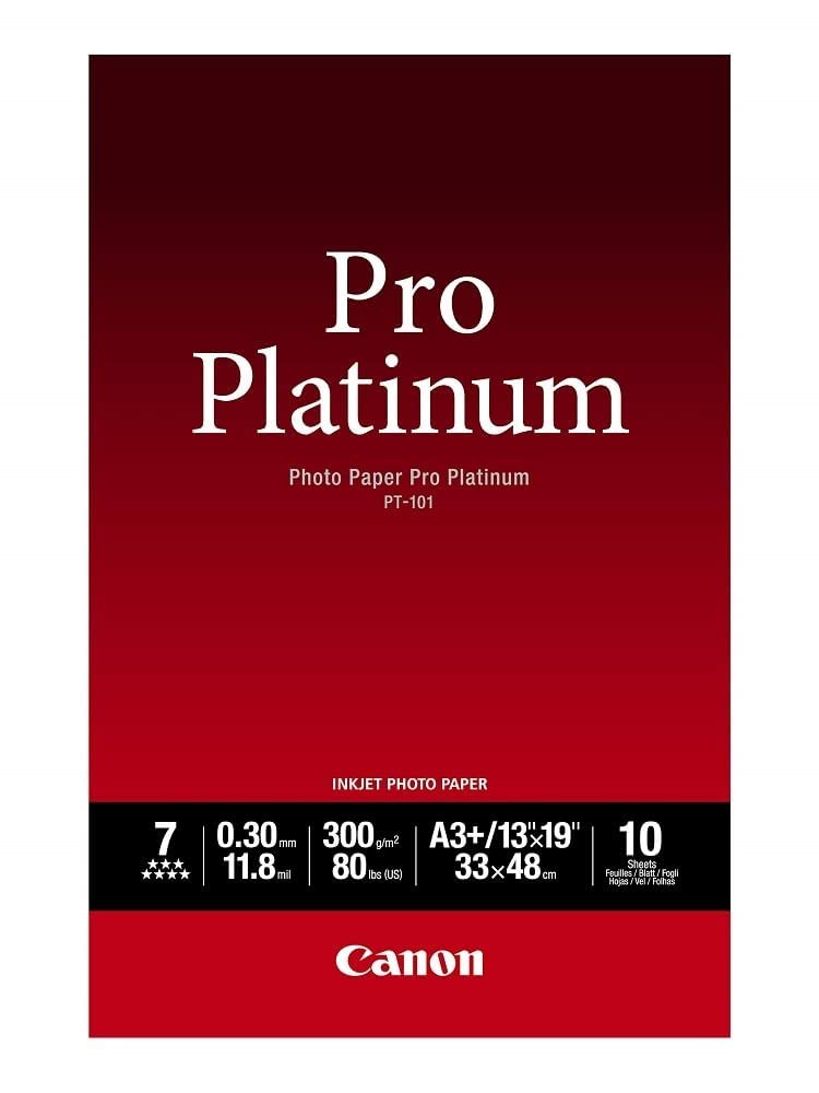 2768B018 Photo Paper Pro Platinum, 13 x 19 Inches, 10 Sheets