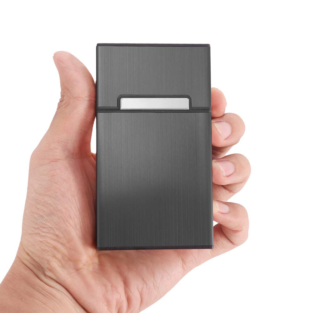 3pcs Lightweight Aluminium Cigarette Case (Gray, Rose, 