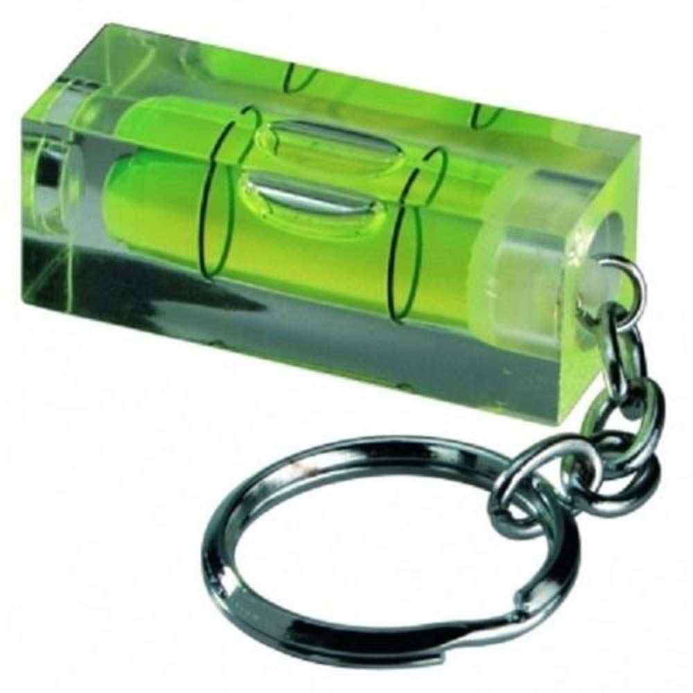 Mini Spirit Level Keychain Green