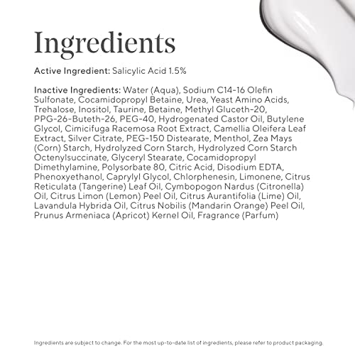 Clarifying Cleanser - Acne Control Salicylic Acid &amp; Green Tea Extract Face Wash - Exfoliating Acne Skin Care Treatment Backed by Science, Travel 2 Oz