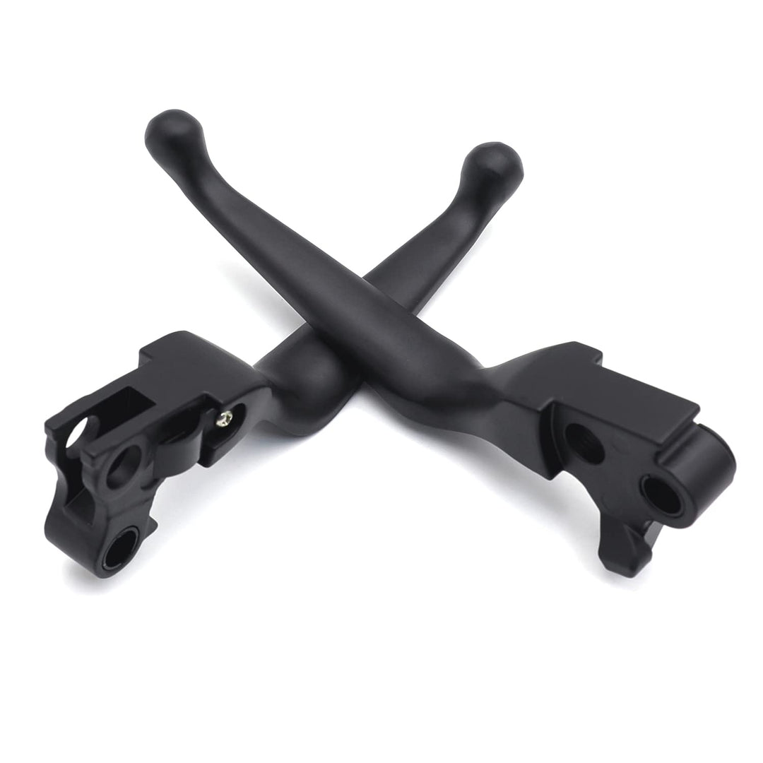 MT241-027- Brake Clutch Hand Lever Compatible with Harley 1996-2003 XL/1996-2007 Dyna Touring/1996-2007 Softail Black