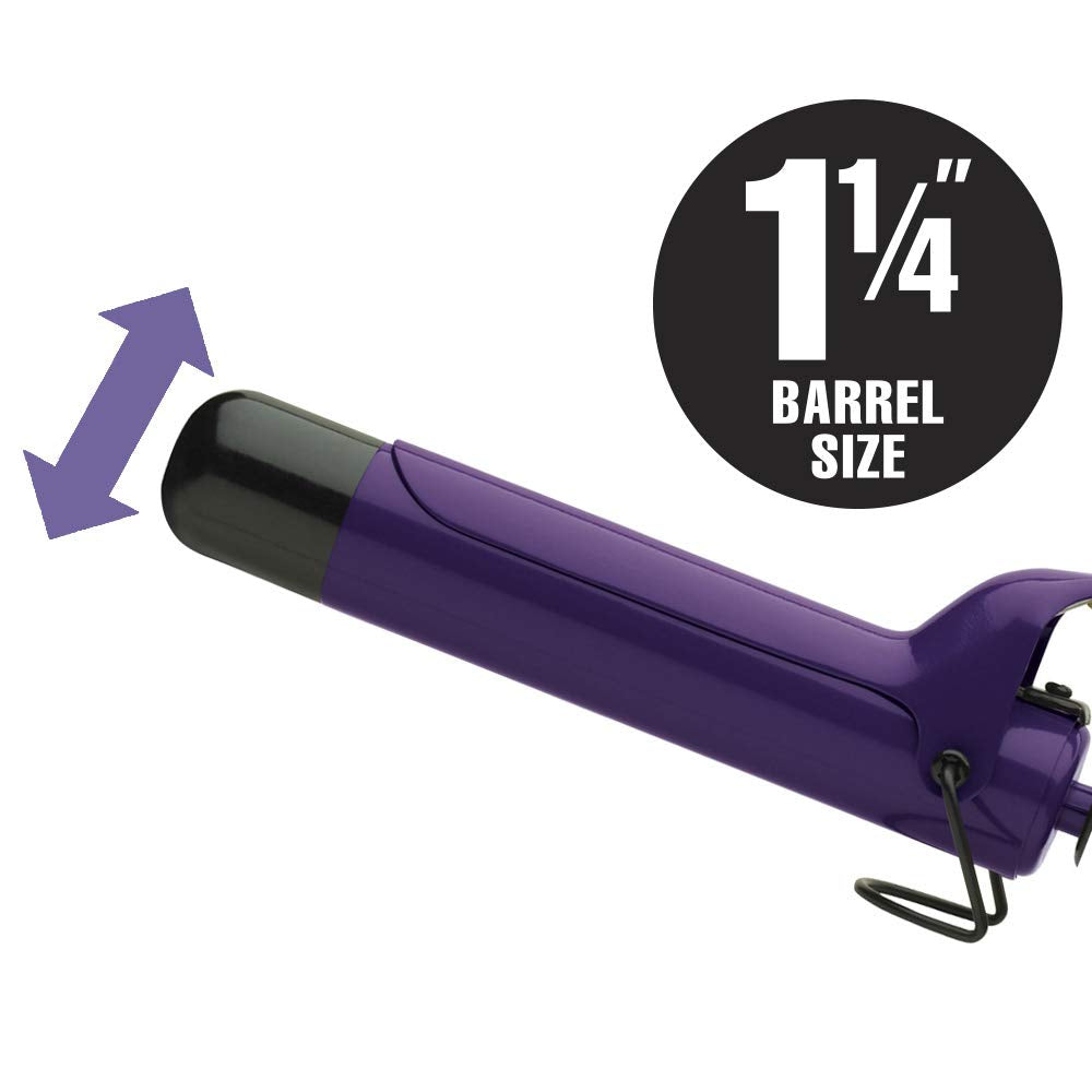 Professional Ceramic Titanium Professional Curling Iron, 1-1/4