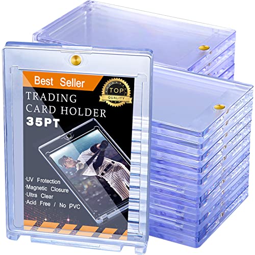 50 Pieces Magnetic Card Holders for Trading Cards, 35 P