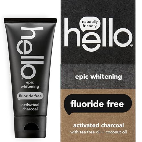 hello Activated Charcoal Epic Whitening Fluoride Free T