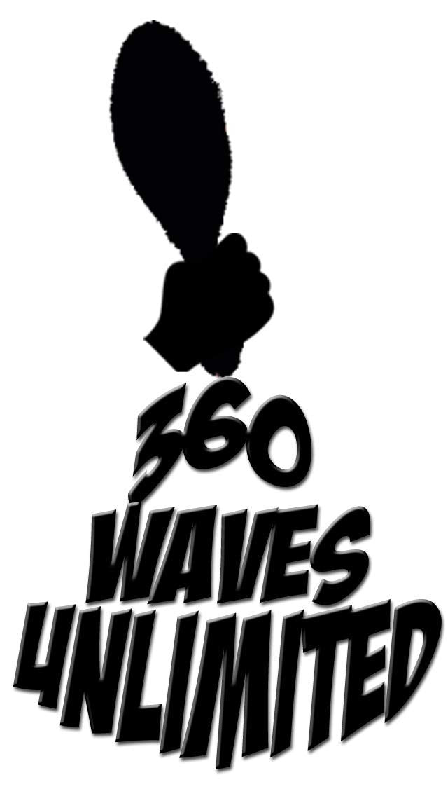 Black Ice Magic Wave 9.25&#39; Curved Wave Brush Hard Premium Boar by Black Ice