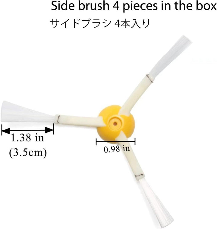 Replacement Parts Accessories Compatible for iRobot Roomba All 600 Series: 670 671 675 677 690 692 694 650 665 Side Main Roller Brush Filter Wheel Tires