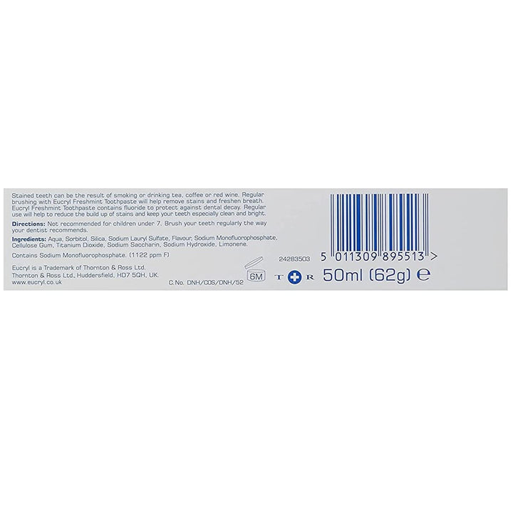 EUCRYL SMOKERS TOOTHPASTE FRESHMINT 50ML POWERFUL STAIN