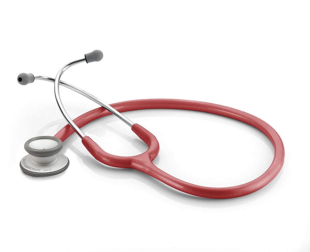 Adscope Lite 619 Ultra Lightweight Clinician Stethoscope with Tunable AFD Technology, Red