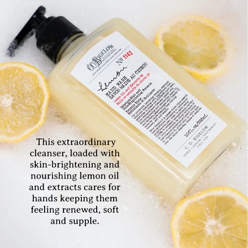 C.O. Bigelow Lemon Hand Wash - No. 1142, Moisturizing Liquid Hand Soaps with Lemon Extract &amp; Vitamin C, Cruelty Free &amp; Gentle for All Skin Types, 2 Pack, 10fl oz. each