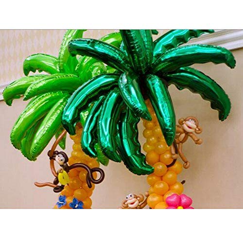 36 Inch Hawaiian Luau Coconut Tree Leaves Balloons Alum