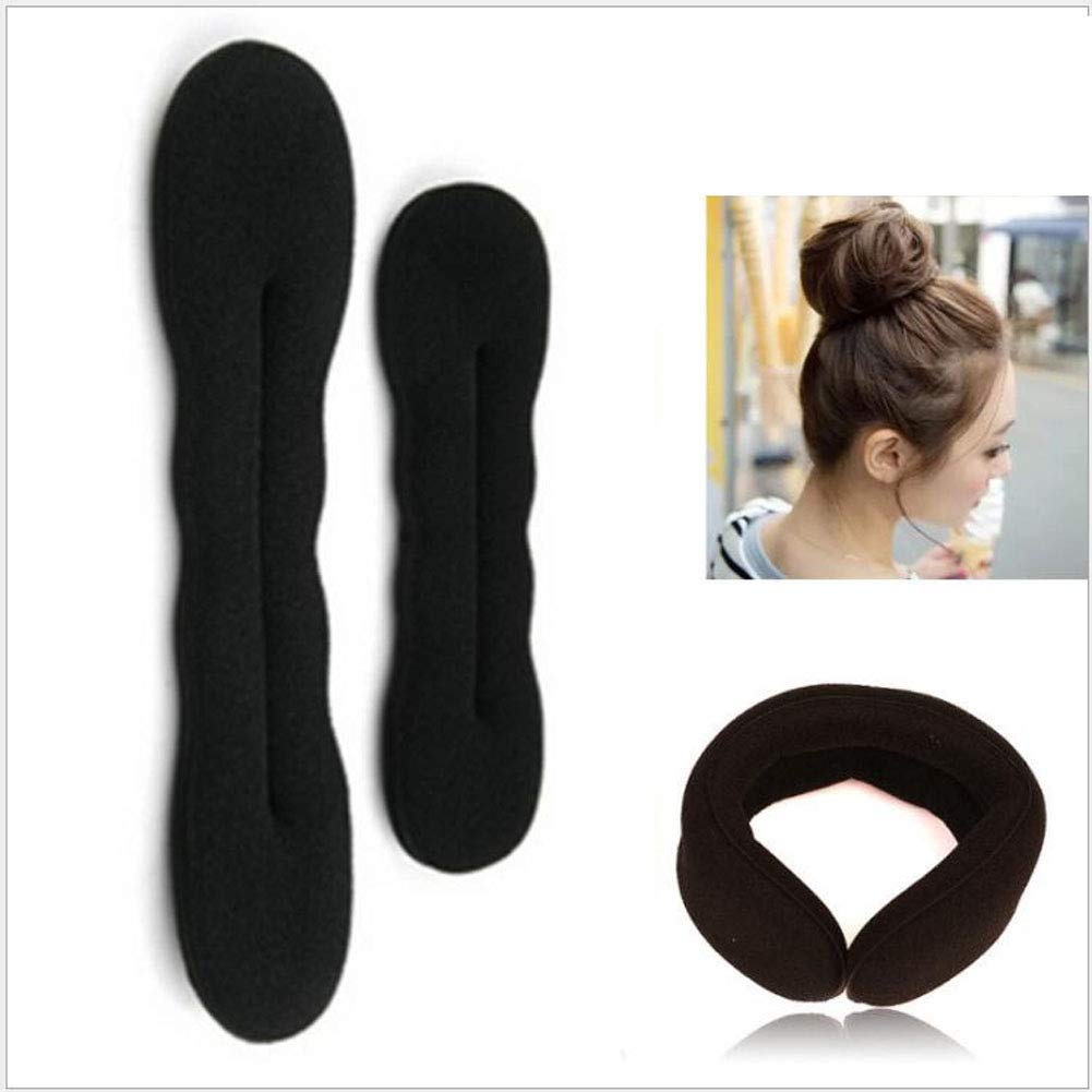 1Set Hair Tie Donut Ring Ropes Hairpins Pin Barrette Rubber Band Bun Insert Bump Up Maker Clip Comb Braid Ponytail Holder Twist Hairband Chignon Pads Diy Hair Style Styling Braidin