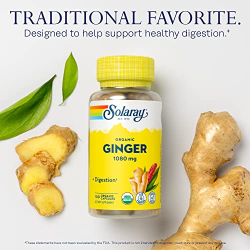 SOLARAY Organically Grown Ginger Root 540mg Healthy Car