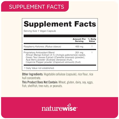 NatureWise Raspberry Ketones Plus - w/ Green Tea Extrac