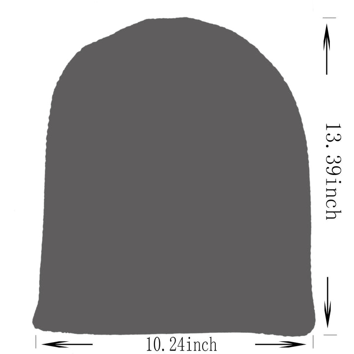 FORBUSITE Mens Slouchy Long Oversized Beanie Hat Black 