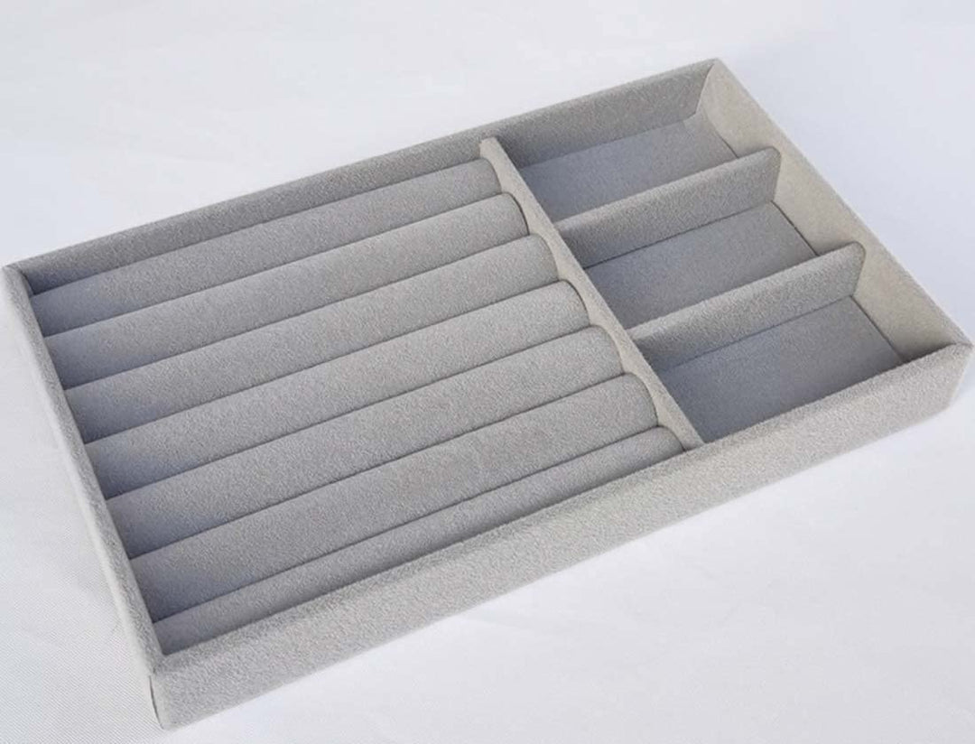 Self Adhesive Gray Velvet Flocking Liner for Jewelry Drawer Art Crafts DIY Project Velvet Fabric Peel and Stick Drawer Velvet Liner 17.7 x 78.7