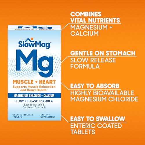 SlowMag Muscle + Heart Magnesium Chloride with Calcium 