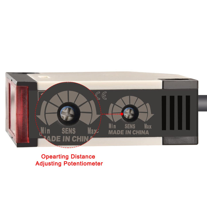 Heschen Photoelectric Sensor Switch, E3JK-R4M1, DC12-24