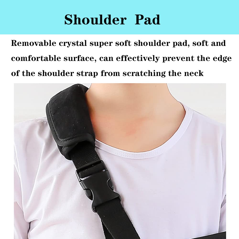 Ledhlth Leopard Women Arm Sling for Shoulder Elbow Wrist Injury Teenagers Adults Shlouder Brace Support Immobilizer for Broken Arm (Red Leopard print, Adults L)