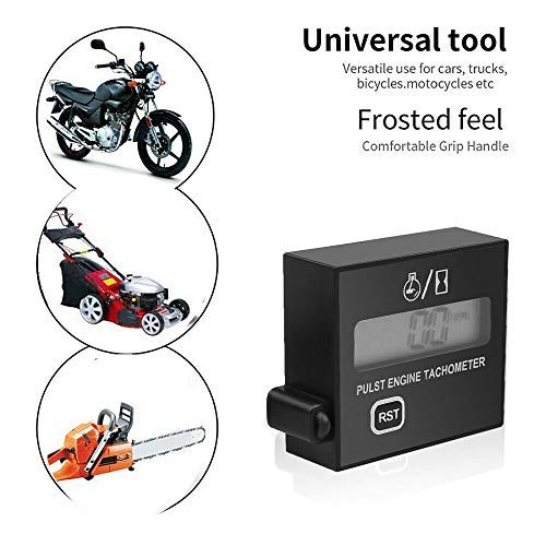 MASO Car Spark Plugs Engine Digital Tach Meter, Motorcy
