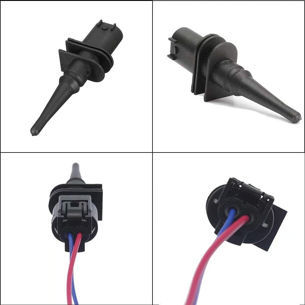 Ambient Air Temperature Sensor w/Plug Wire Connector Pigtail for Replaces 65816905133 65816905050 BMW Vehicles 128i 323i 325i 328i 330Ci 528i 530i 550i M3 M5 M6 X3 X5 X6 Z4 Z8 Mini