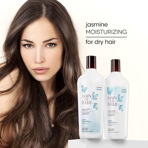 Jasmine Moisturizing Conditioner, Rich Hydration for Dry Hair, with Argan &amp; Monoi Oils, Paraben-Free, Color-Safe, Vegan, 33.8 Fl Oz