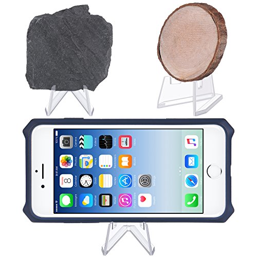 12 Packs Card Display Stand 2.24 Tall Clear Acrylic Easel Stands Mini Coin Picture Display Easel Holder Baseball Sports Card Stands Trading Graded Card Stand Card Holder