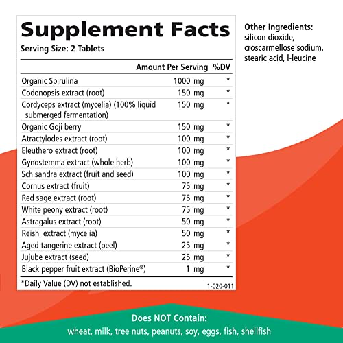 Energy Plus by Pure Essence - Caffeine Free, All Natural Herbal Energy and Focus Supplement - Smooth, No Jitters No Crash - 120 Tablets