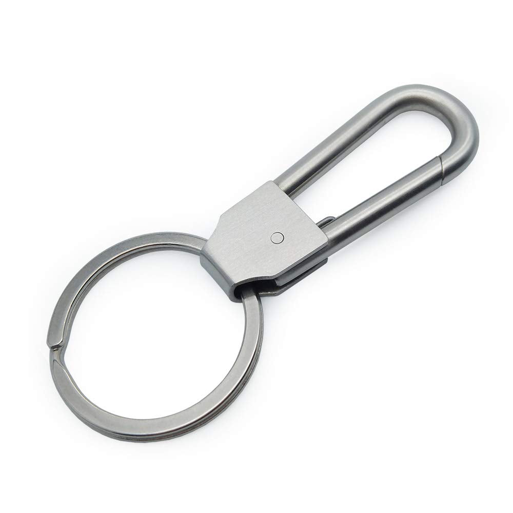 Stainless Steel Key Chain Heavy Duty Car Key Clip with Belt Hook
