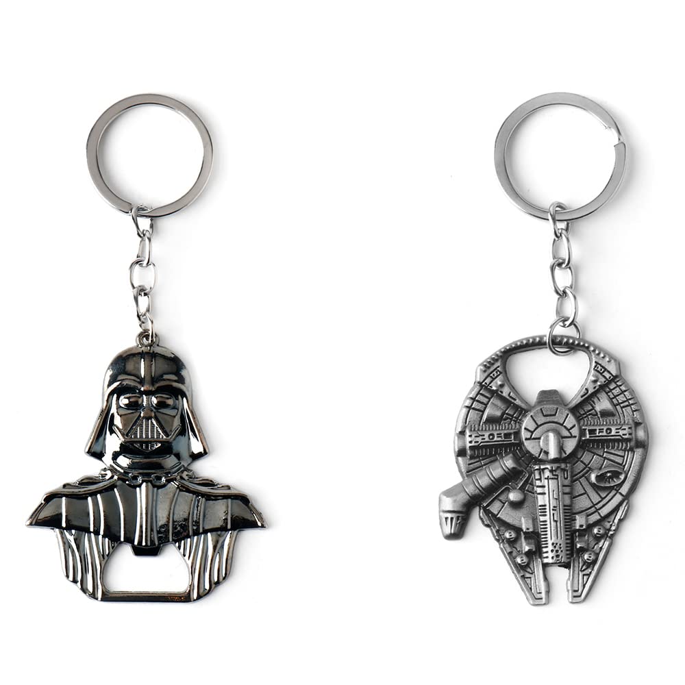 Star Wars Bottle Opener - Star Wars Keychain - Darth Vader Beer Bottle Opener Manual Alloy 2 PCS