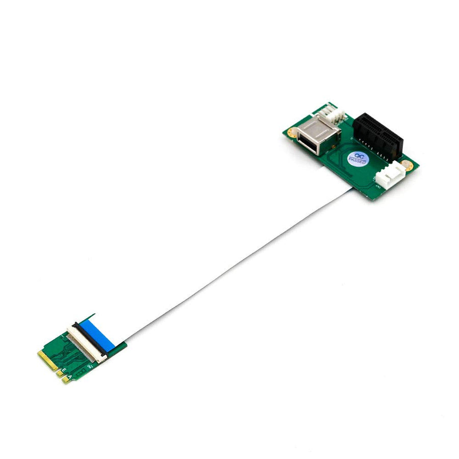 NGFF (M.2) Key A/E to PCI-E Express x1 + USB Riser Card