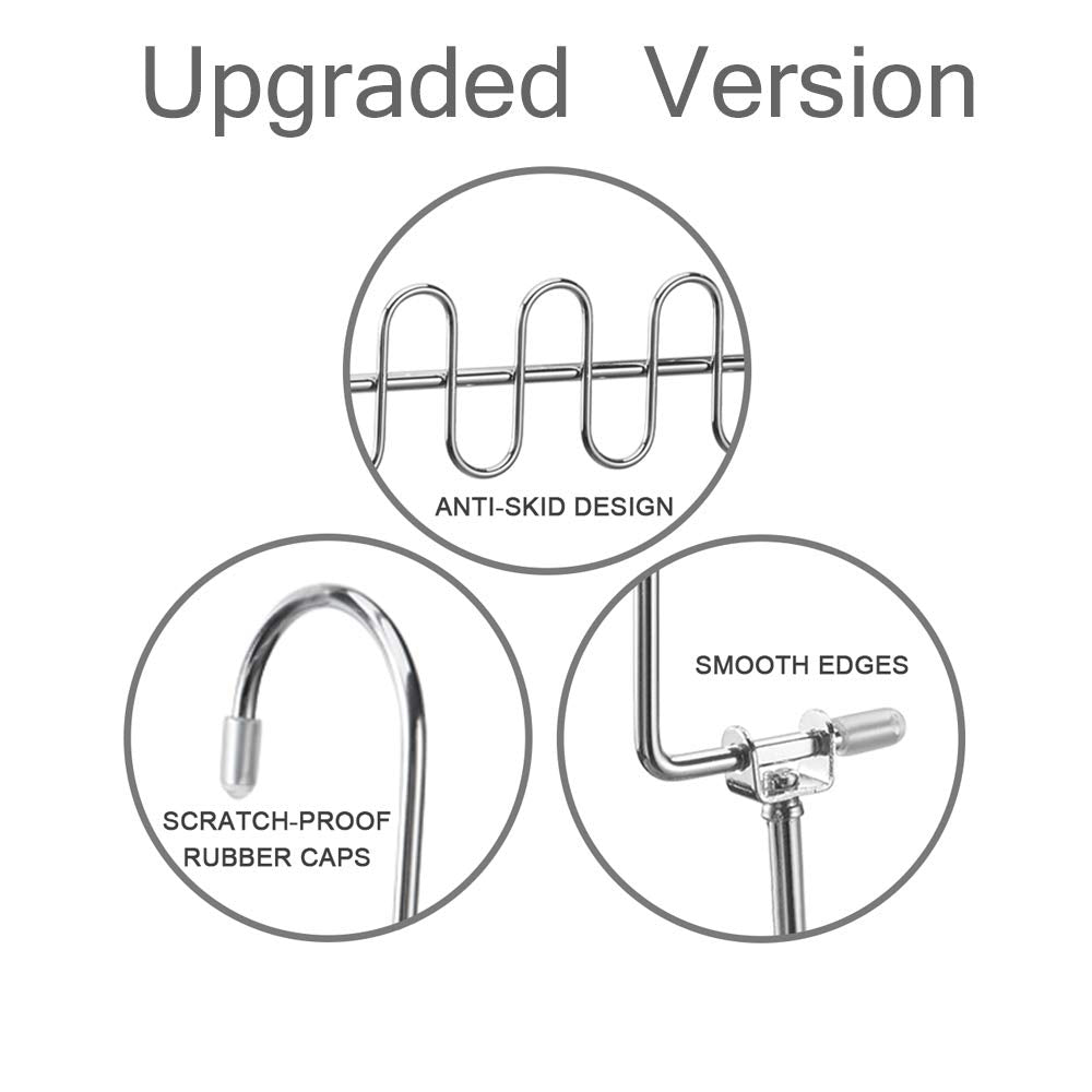 Magic Cloth Hanger Space Saving Hangers Metal Closet Organizer for Closet Wardrobe Closet Organization Closet System (Pack of 4)