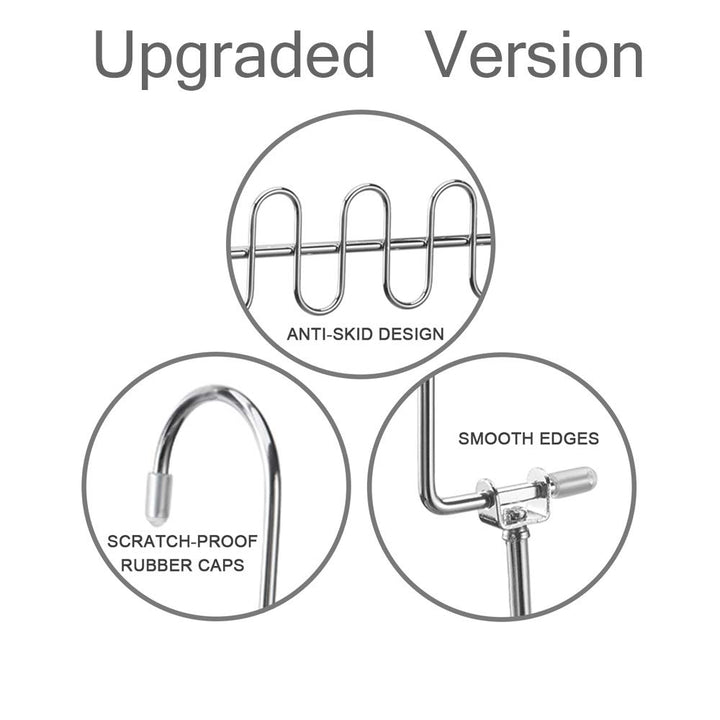 Magic Cloth Hanger Space Saving Hangers Metal Closet Organizer for Closet Wardrobe Closet Organization Closet System (Pack of 4)