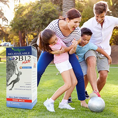 Wellgenix Bio-Available Sublingual B12 Max - Formulated