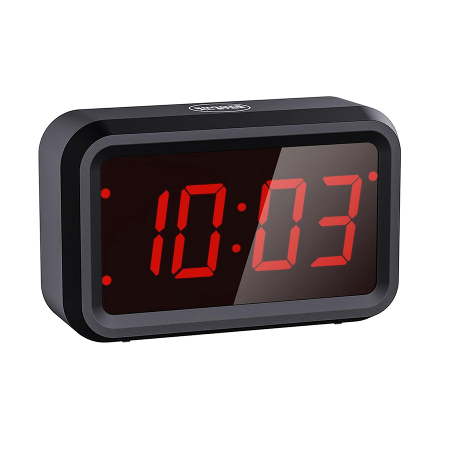 Digital Alarm Clock Battery Operated Small Cordless Desk Shelf Wall Clock Battery Powered