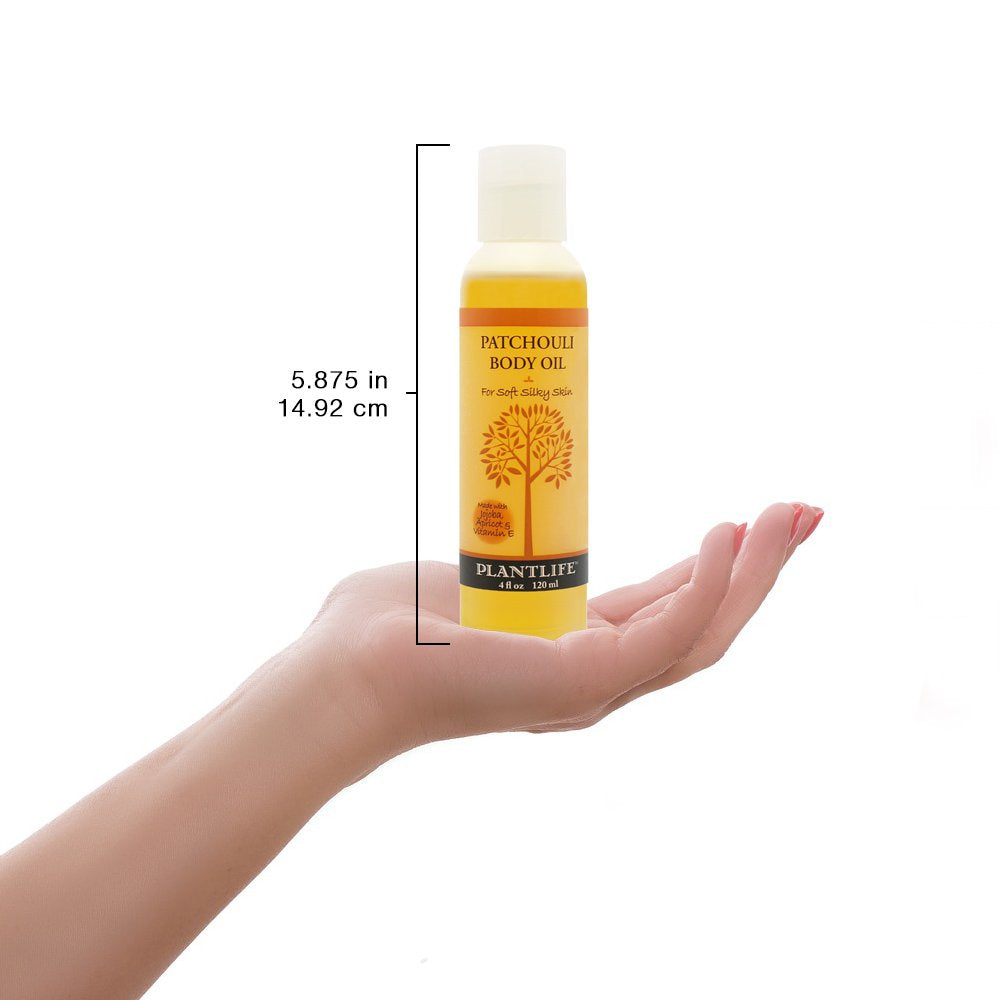 Patchouli Body &amp; Bath Oil with Vitamin E, Apricot &amp; Jojoba- 4 oz.