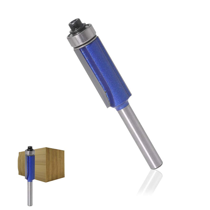 4PCS Flush Trim Router Bit Set 1/4 Inch Shank Top Bearing Flush Trim Router Bit