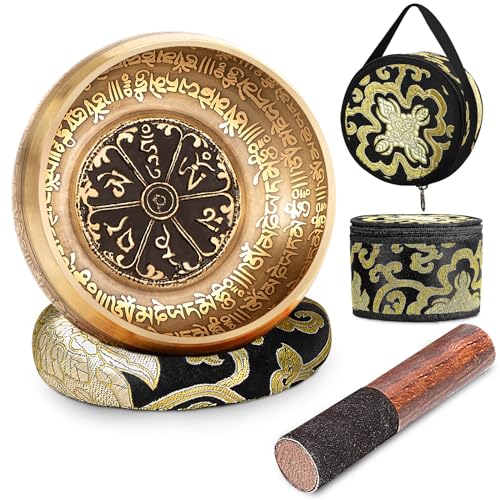 SHANSHUI 5&#39;&#39; Tibetan Singing Bowl Set, 
