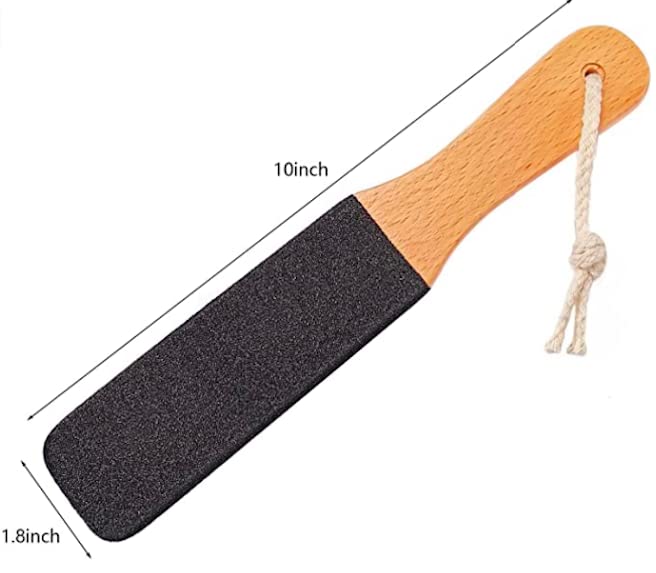 Exfoliating Foot File, Callus &amp; Dead Skin Remover for Men/Women in or Out of Shower, Pedicure Tool for Dry Cracked feet, Heels, Hands. Scrubber for Foot Care to Embrace Well-Being by InComfort