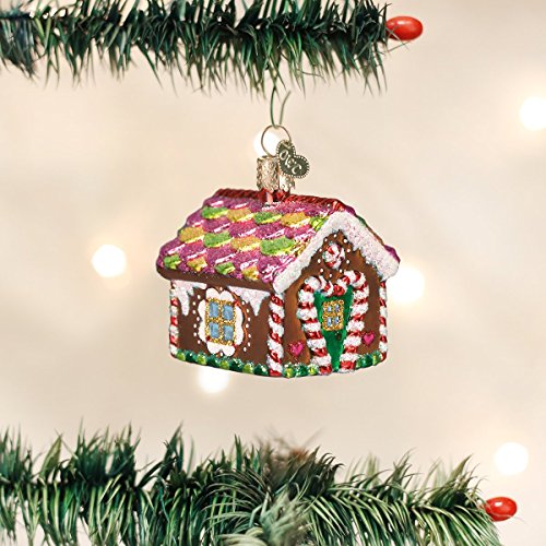 Ornaments: Gingerbread Collection Glass Blown Ornaments for Christmas Tree, Gingerbread House, 20013