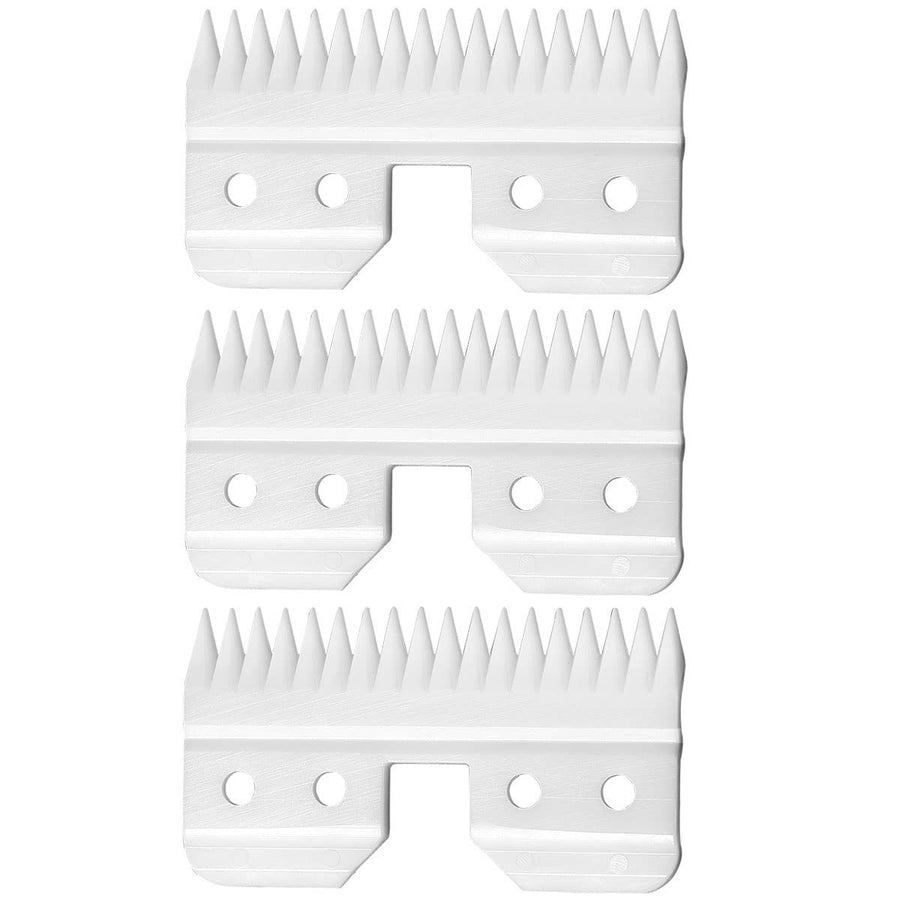 3pcs Fast Feed Ceramic Blades for Oster Fast Feed Clipper Oster A5 Fast Feed Ceramic Blades Fast Feed Replacement Blade A5 Replacement Blade (3PCS)