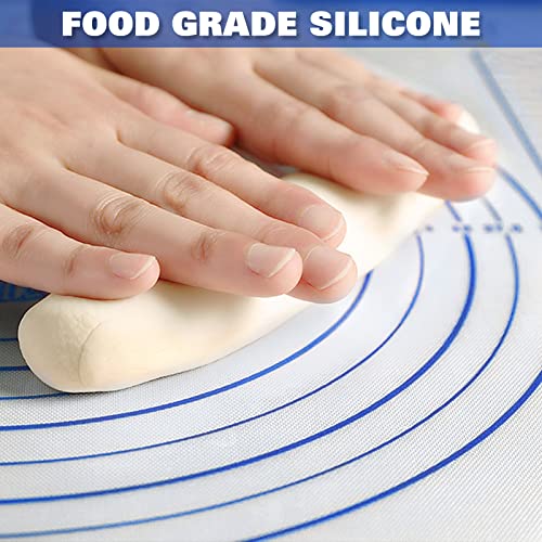 Large Silicone Pastry Mat Extra Thick Non Stick Baking 
