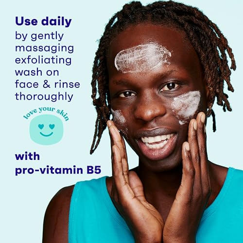 Clean &amp; Clear Deep Action Exfoliating Cleanser with Pro-Vitamin B5, Gentle Exfoliating Daily Face Scrub Cleans Deep Down to the Pore for Soft, Smooth, Hydrated Skin, Oil Free Face Wash, 7 FL OZ